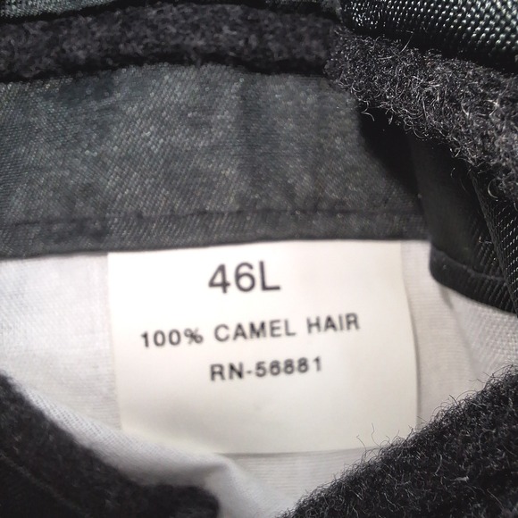 Vintage Macy's Club Room Blazer Mens 46L Gray 100% Camel Hair Blazer - Picture 9 of 10